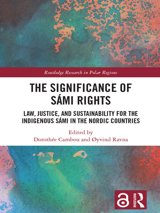 Title details for The Significance of Sámi Rights by Dorothée Cambou - Available